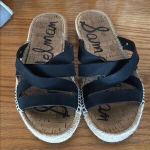 Sam Edelman Black Minimalist Sandals